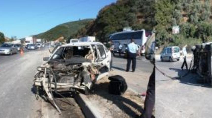Gemlik&ndash;Orhangazi yolunda şiddetli kaza