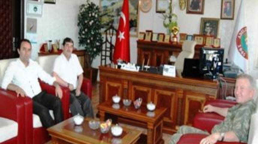 Kaymakam Erkan Ve Tugay Komutanı Kırtıl&rsquo;dan Başkan G&ouml;ksoy&rsquo;a Ziyaret