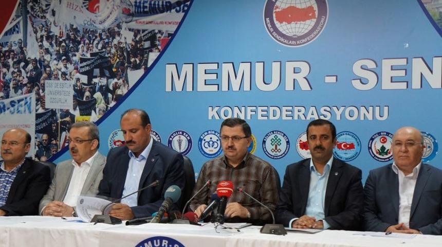 Memur-Sen, Y&uuml;zde 12 Zam Istiyor