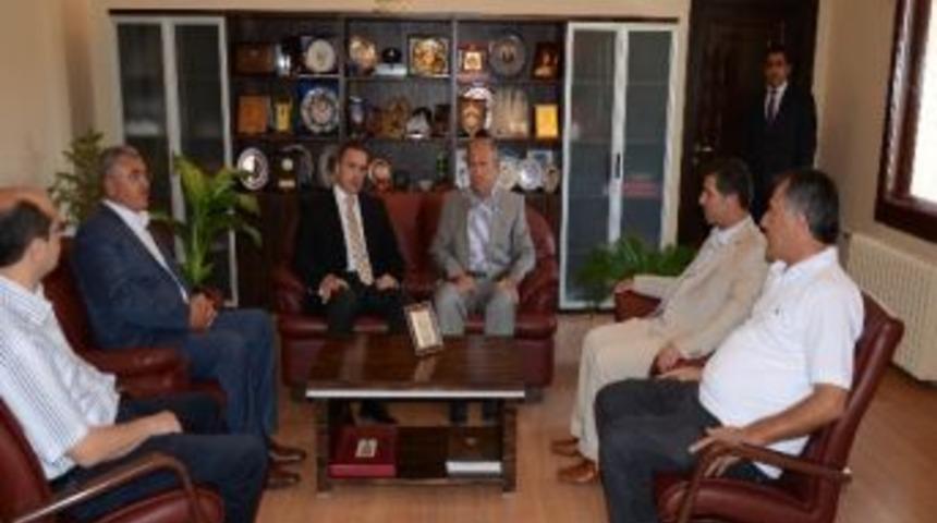 Ticaret Borsası Y&ouml;neticilerinden Emniyet M&uuml;d&uuml;r&uuml; Y&uuml;ksel&rsquo;e Ziyaret