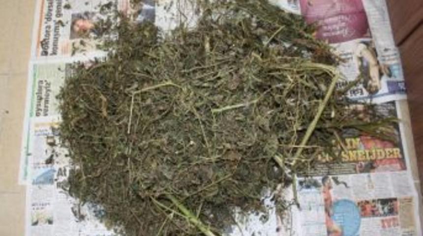 Fabrikadan Bir Kilo Esrar &Ccedil;ıktı