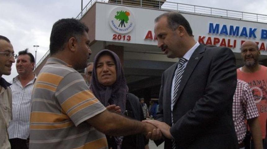 Akdere Kapalı Pazaryerine İlk Denetim Akg&uuml;l&rsquo;den