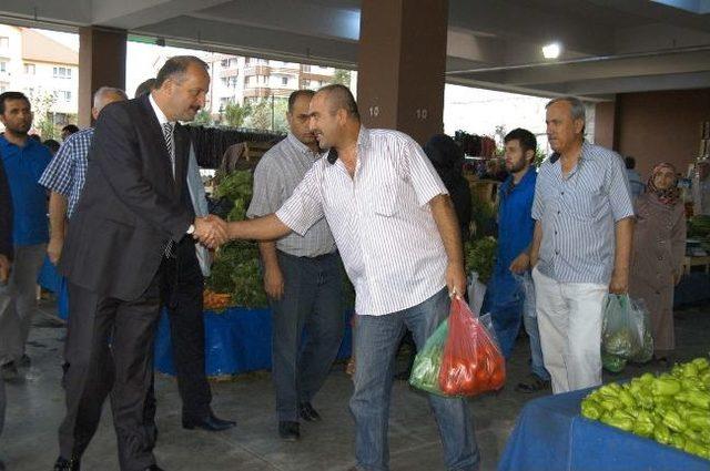 Akdere Kapalı Pazaryerine İlk Denetim Akgül’den