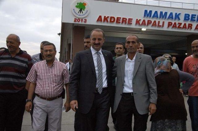 Akdere Kapalı Pazaryerine İlk Denetim Akgül’den