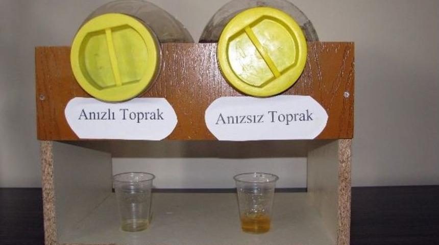 Matematik &Ouml;ğretmeni Anızlı Toprağın Faydalarını Anlatan Proje Yaptı