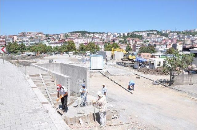 Alaplı Terminal Binasının Montajına Başlandı