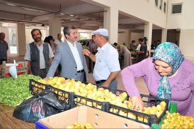 Şahinbey Köy Pazarında Organik Ürünler Satılıyor