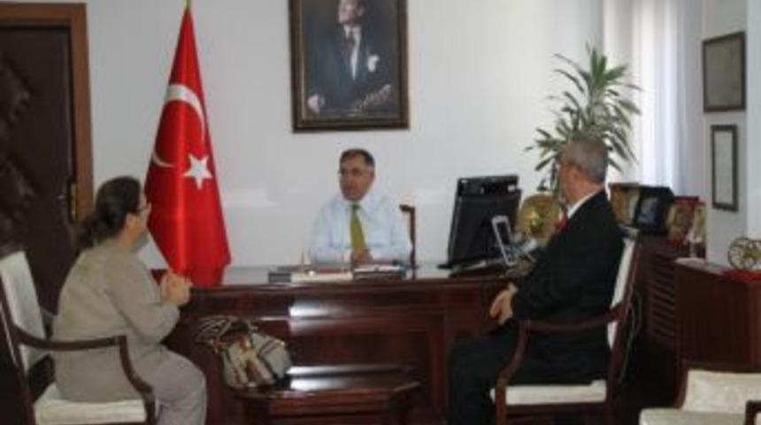 D&uuml;zce&rsquo;ye Atanan Vali Yardımcısı Yaylacı, Vali Yılmaz&rsquo;ı Ziyaret Etti