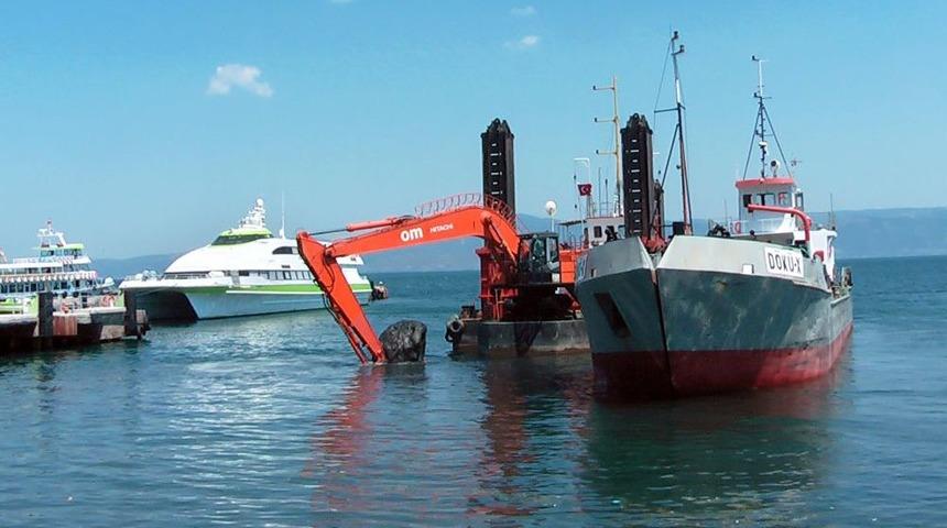 Mudanya İskelesi&rsquo;nde Dip Temizliği