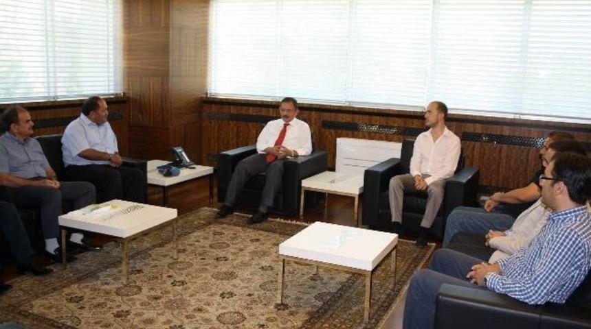 Kaskispor Y&ouml;netimi Başkan &Ouml;zhaseki&rsquo;yi Ziyaret Etti