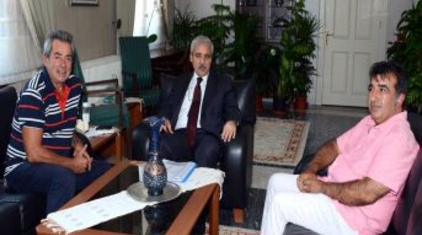 Myndos Antik Kenti Kazı Başkanı, Muğla Valisi G&uuml;ven&ccedil;er'i Ziyaret Etti