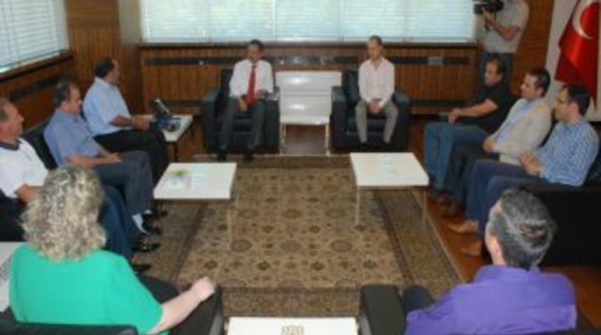 Başkan &Ouml;zhaseki, Kaskispor Y&ouml;netimini Kabul Etti