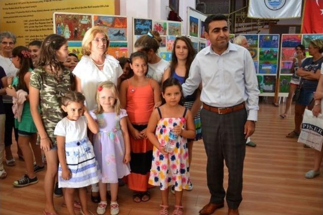 Saklıbah&ccedil;e Sanatevi &Ccedil;ocuklarından Fo&ccedil;a Konulu Resimler