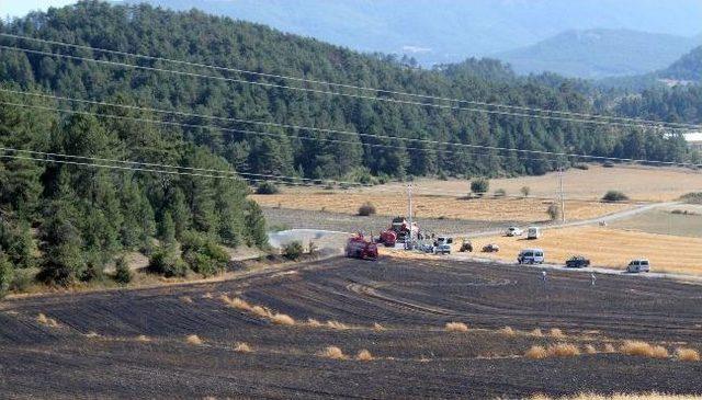 Mudurnu’da Anız Yangını