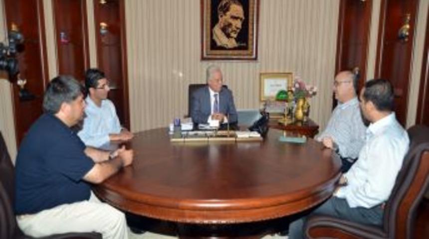 M&Uuml;SİAD &Uuml;yeleri Zihni Aldırmaz'ı Ziyaret Etti