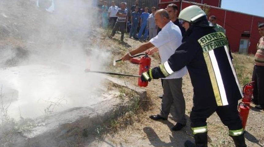 Hastanede Yangın Tatbikatı