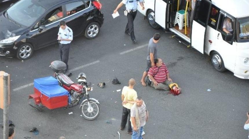 Nazilli&rsquo;de Zincirleme Trafik Kazası; 1 Yaralı