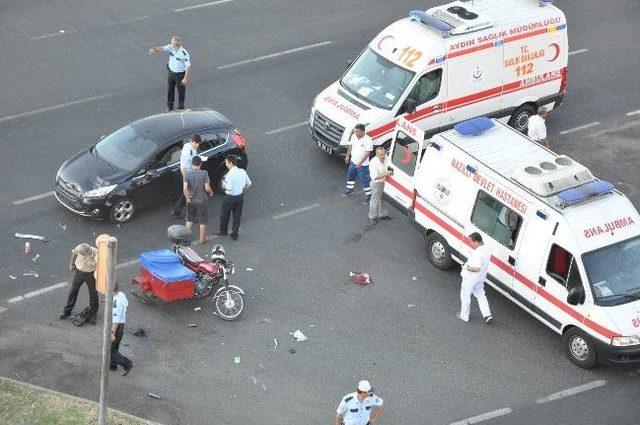 Nazilli’de Zincirleme Trafik Kazası; 1 Yaralı