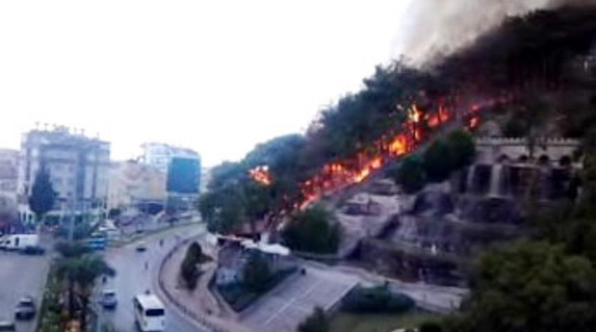 Manavgat'ta korkutan yangın