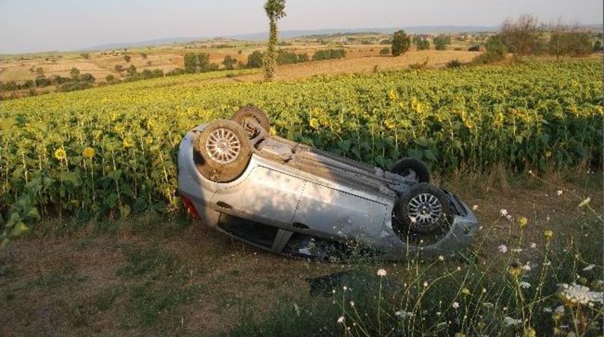 Virajı Alamayınca Şarampole U&ccedil;tu