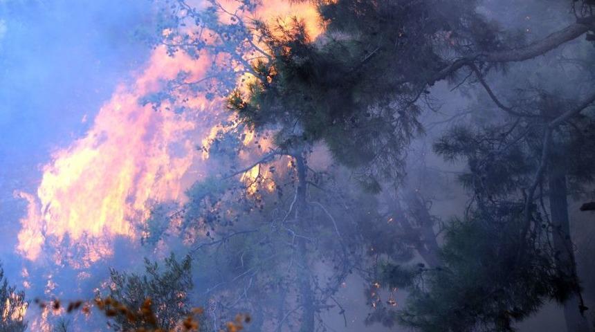 Manavgat T&uuml;rkbeleni'nde &Ccedil;ıkan Orman Yangını Kontrol Altına Alınamadı