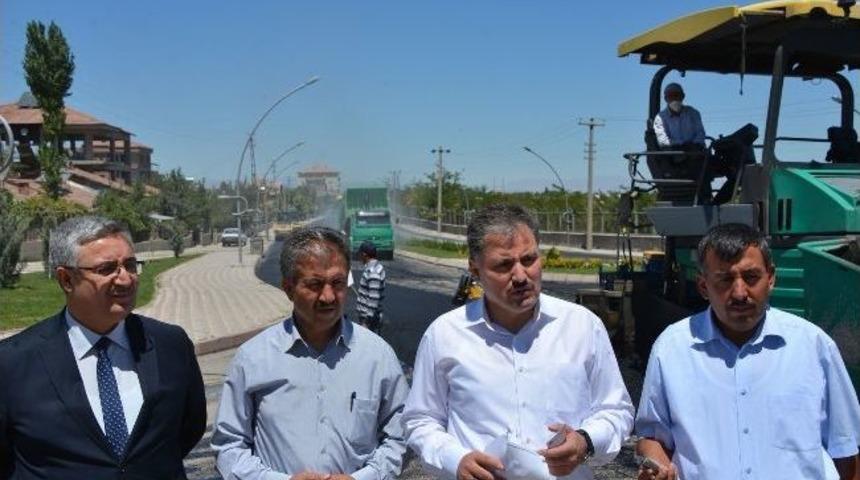 Şehir Mezarlığı Yolu Beton Asfaltla Kaplanıyor