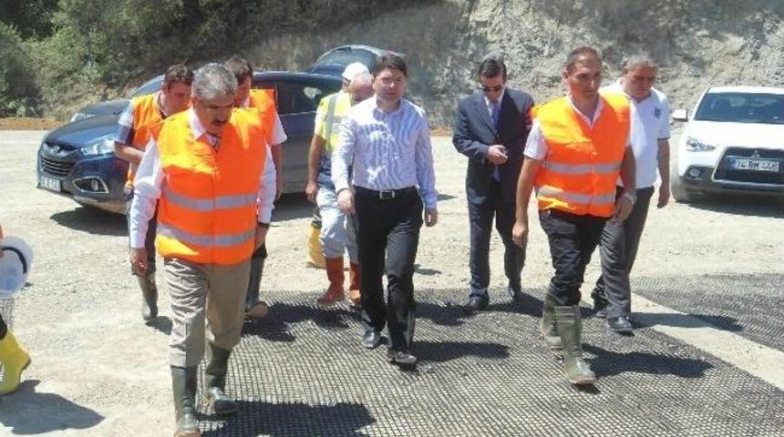 Milletvekili Tun&ccedil; Ve Vali &Ccedil;ınar Karayollarının &Ccedil;alışmalarını İnceledi