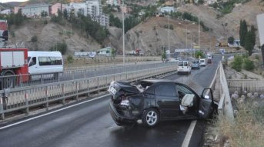 Tunceli&rsquo;deki Trafik Kazası Mobese Kamerasında