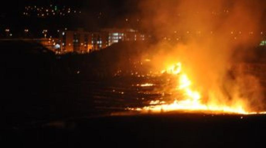 Uşak&rsquo;ta &Ccedil;ıkan Ot Yangını Korkuttu