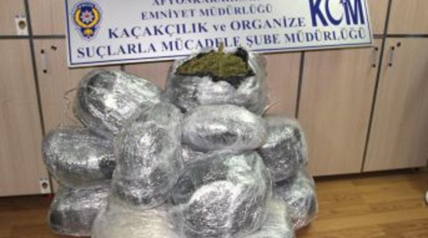 Afyon&rsquo;da 60 Kilogram Esrar Ele Ge&ccedil;irildi