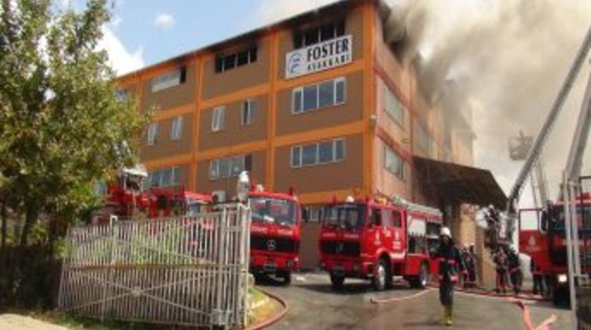 Ayakkabı Fabrikasındaki Yangın Kontrol Altında Alındı