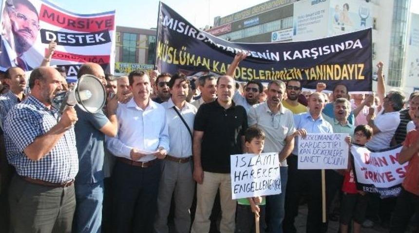 Mısır&rsquo;daki Katliam Erzincan&rsquo;da Protesto Edildi.