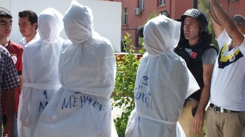 Ceylanpınar&rsquo;da Kefenli Eylem