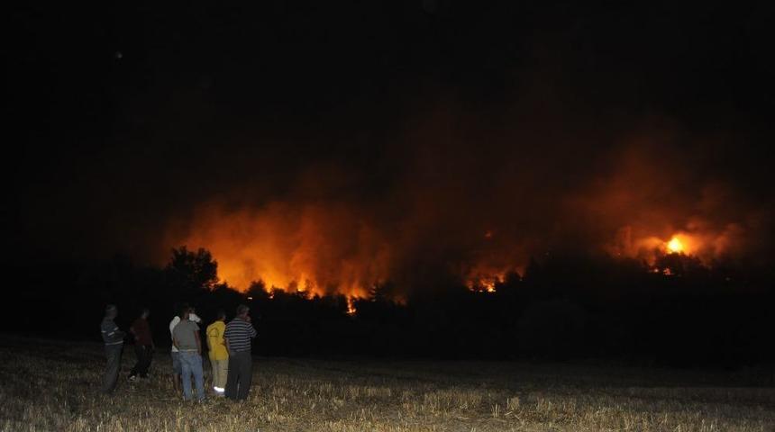 &Ccedil;anakkale'deki Orman Yangını Devam Ediyor