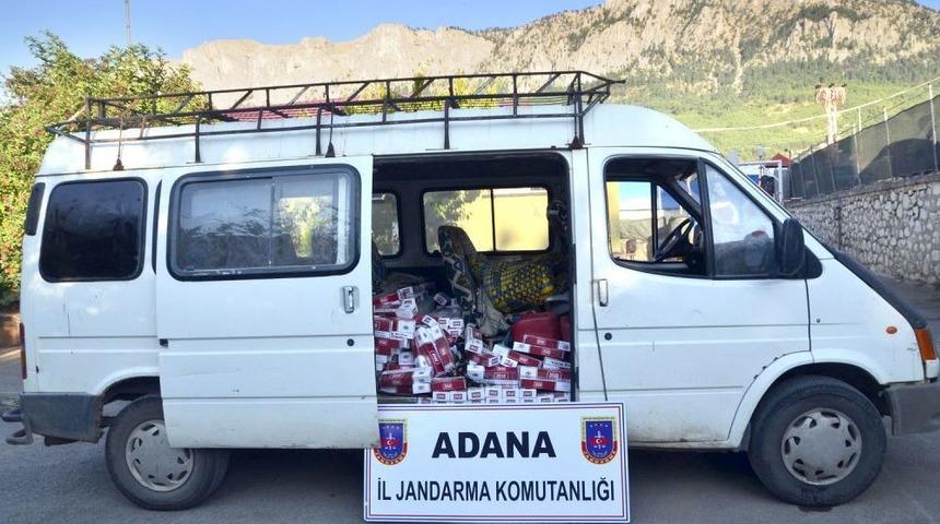 Adana'da 20 Bin Paket Ka&ccedil;ak Sigara Ele Ge&ccedil;irildi