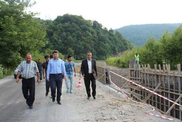 Milletvekili Tunç Kozcağız-kumluca Yolu İnşaatında İncelemelerde Bulundu