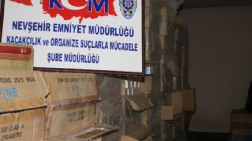 Nevşehir'de 35 Bin 980 Paket Ka&ccedil;ak Sigara Ele Ge&ccedil;irildi