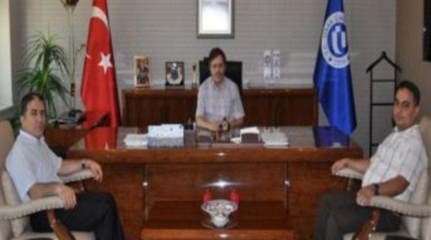 Eşme Kaymakamı Halim&rsquo;den Rekt&ouml;r &Ccedil;elik&rsquo;e Ziyaret