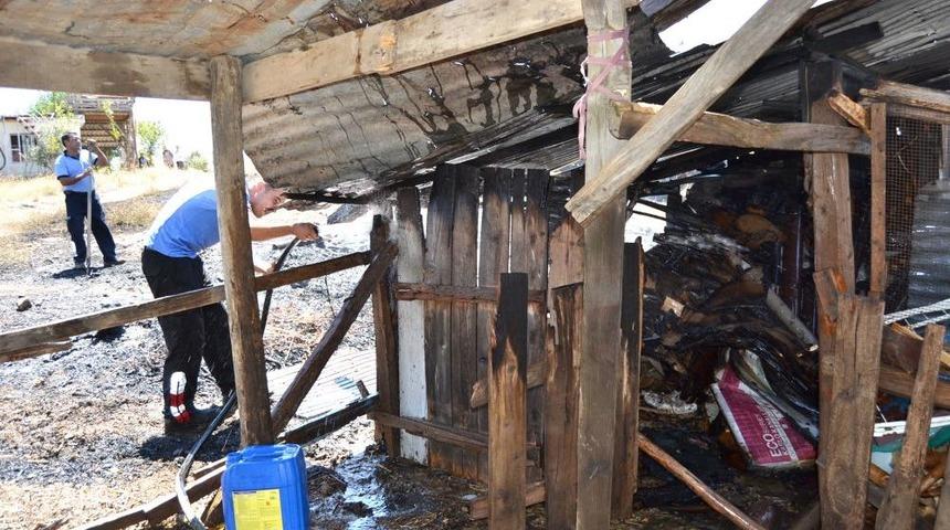 Odunlukta &Ccedil;ıkan Yangın Korkuttu