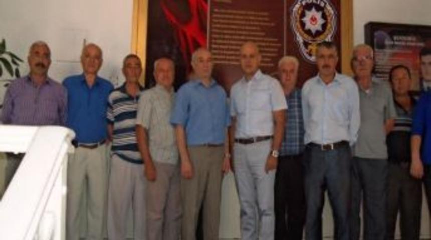 &Ouml;demişli Muhtarlar Yeni Emniyet M&uuml;d&uuml;r&uuml;n&uuml; Ziyaret Etti