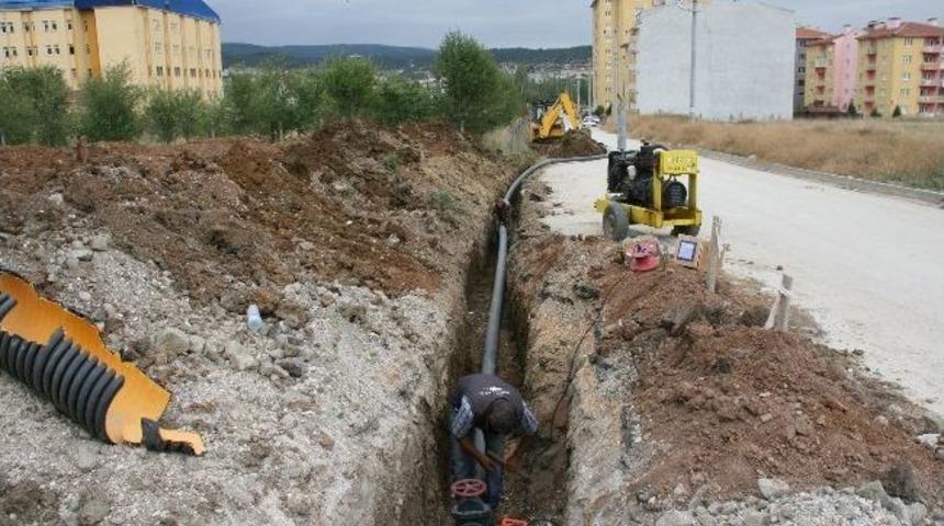 Boz&uuml;y&uuml;k'te İ&ccedil;me Suyu Hattı Revizyon &Ccedil;alışmaları