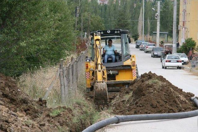 Bozüyük'te İçme Suyu Hattı Revizyon Çalışmaları