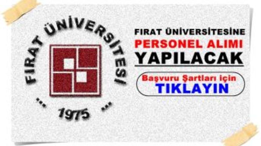 Fırat &Uuml;niversitesi personel alacak