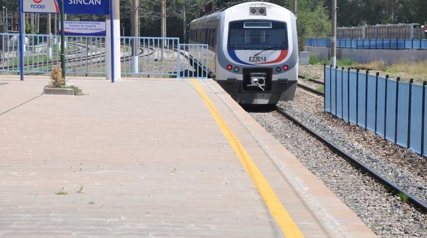 Sincan-Kayaş Banliy&ouml; Tren Seferleri Başladı