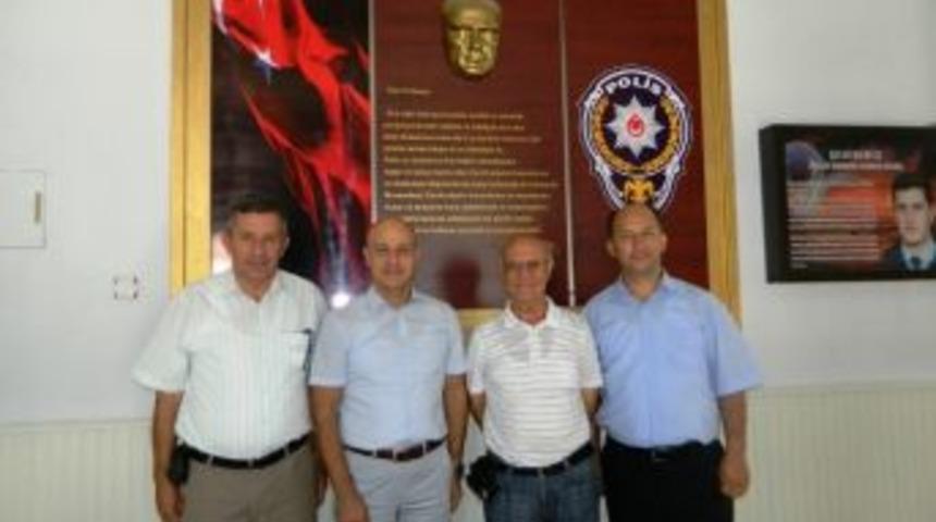 &Ouml;demiş Add&rsquo;nin Yeni Y&ouml;netiminden, Yeni İl&ccedil;e Emniyet M&uuml;d&uuml;r&uuml;&rsquo;ne Ziyaret