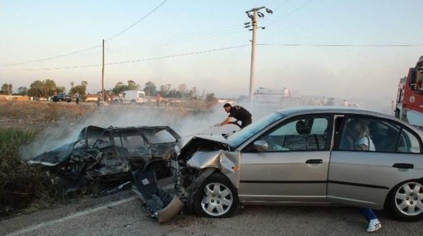 Ehliyetsiz S&uuml;r&uuml;c&uuml;n&uuml;n &Ccedil;arptığı Ara&ccedil; K&uuml;le D&ouml;nd&uuml;