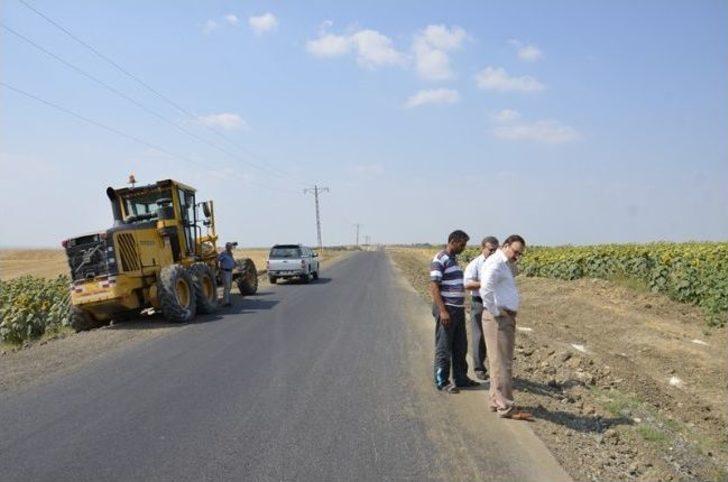 Canhıdır Köyü Yolu Sıcak Asfaltla Kaplandı G5