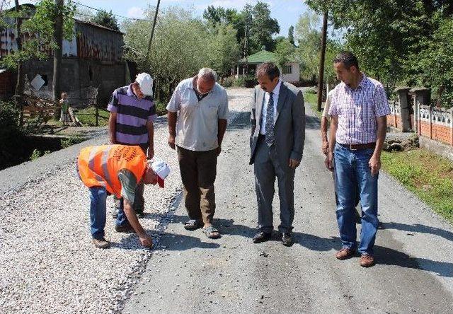 Tekkeköy’de Asfalt Çalışması