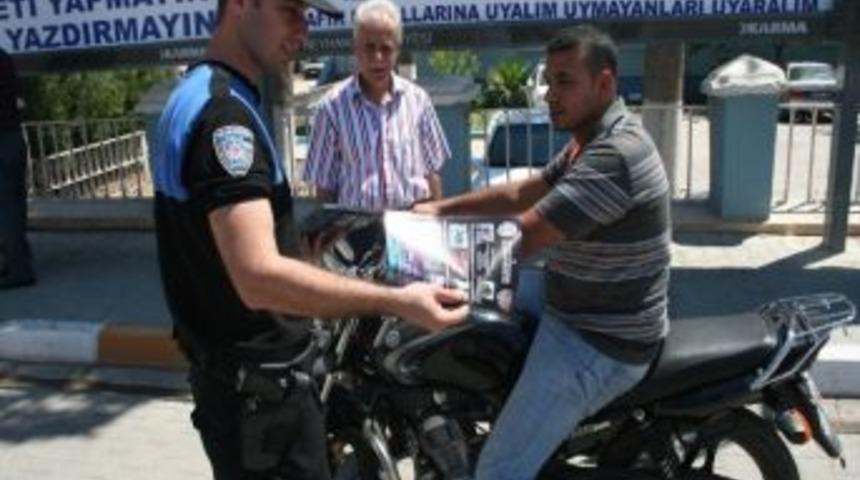 Reyhanlı'da Motosiklet S&uuml;r&uuml;c&uuml;leri Uyarıldı