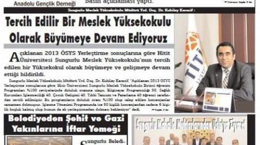 Sungurlu&rsquo;nun Sesi Gazetesi 44 Yaşında